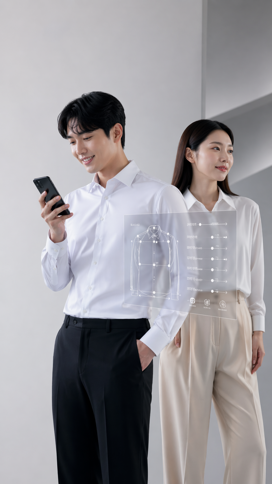마이핏 AI 치수 산출 이미지