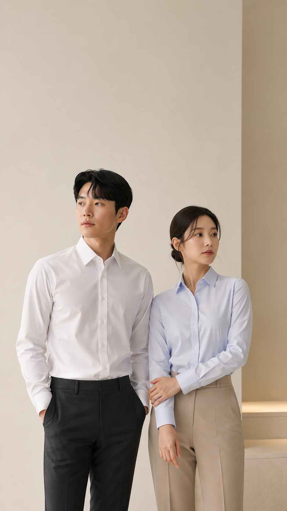 바로핏 반듯셔츠 착용 이미지